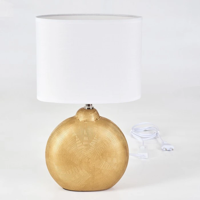 Hofstein Lahnus Tischleuchte Gold, 1-flammig 7 Hofstein Lahnus Tischleuchte Gold, 1-flammig – Bild 5