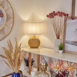 Hofstein Lahnus Tischleuchte Gold, 1-flammig 18 Hofstein Lahnus Tischleuchte Gold, 1-flammig -Günstiges Tischlampen Geschäft lahnus tischleuchte h3579091 6