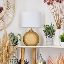 Hofstein Lahnus Tischleuchte Gold, 1-flammig 21 Hofstein Lahnus Tischleuchte Gold, 1-flammig -Günstiges Tischlampen Geschäft lahnus tischleuchte h3579091 9