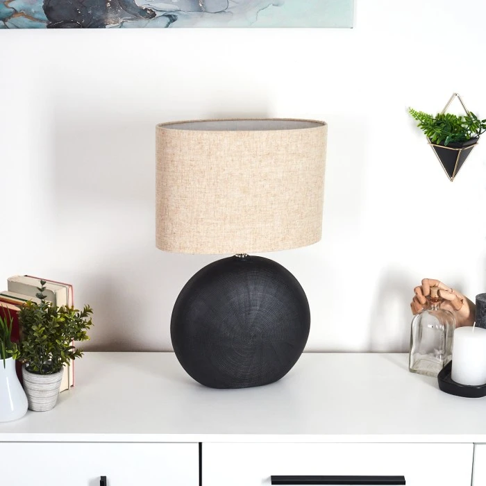 Hofstein Lahnus Tischleuchte Chrom, Schwarz, 1-flammig 4 Hofstein Lahnus Tischleuchte Chrom, Schwarz, 1-flammig – Bild 2