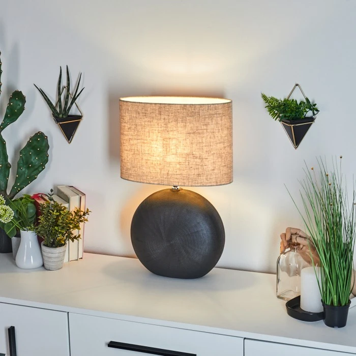 Hofstein Lahnus Tischleuchte Chrom, Schwarz, 1-flammig 11 Hofstein Lahnus Tischleuchte Chrom, Schwarz, 1-flammig – Bild 9