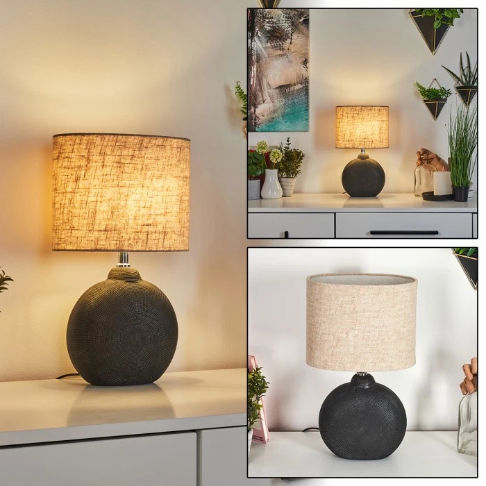 Hofstein Lahnus Tischleuchte Schwarz, 1-flammig 3 Hofstein Lahnus Tischleuchte Schwarz, 1-flammig