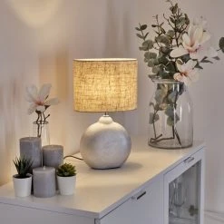 Hofstein Lahnus Tischleuchte Chrom, Silber, 1-flammig -Günstiges Tischlampen Geschäft lahnus tischleuchte h3603628 10