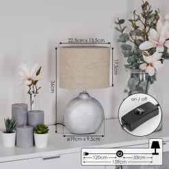 Hofstein Lahnus Tischleuchte Chrom, Silber, 1-flammig -Günstiges Tischlampen Geschäft lahnus tischleuchte h3603628 3