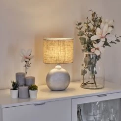 Hofstein Lahnus Tischleuchte Chrom, Silber, 1-flammig -Günstiges Tischlampen Geschäft lahnus tischleuchte h3603628 8