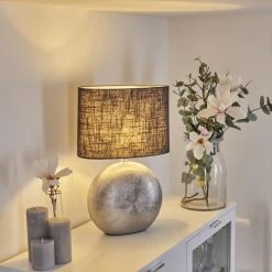 Hofstein Lahnus Tischleuchte Chrom, Schwarz, 1-flammig -Günstiges Tischlampen Geschäft lahnus tischleuchte h3606858 6