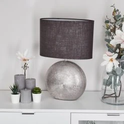 Hofstein Lahnus Tischleuchte Chrom, Schwarz, 1-flammig -Günstiges Tischlampen Geschäft lahnus tischleuchte h3606858 9