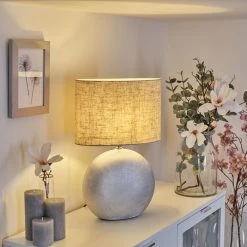 Hofstein Lahnus Tischleuchte Chrom, Silber, 1-flammig -Günstiges Tischlampen Geschäft lahnus tischleuchte h3608265 10