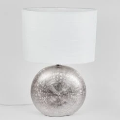 Hofstein Lahnus  Tischleuchte Silber, 1-flammig -Günstiges Tischlampen Geschäft lahnus tischleuchte h3613511 7