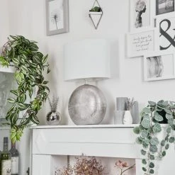 Hofstein Lahnus  Tischleuchte Silber, 1-flammig -Günstiges Tischlampen Geschäft lahnus tischleuchte h3613511 9