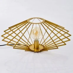 Hofstein Larson Tischleuchte Messing, 1-flammig -Günstiges Tischlampen Geschäft larson tischleuchte h3578360 7