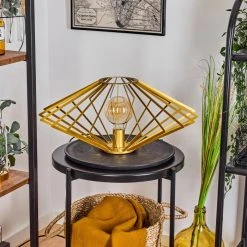 Hofstein Larson Tischleuchte Messing, 1-flammig -Günstiges Tischlampen Geschäft larson tischleuchte h3578360 9