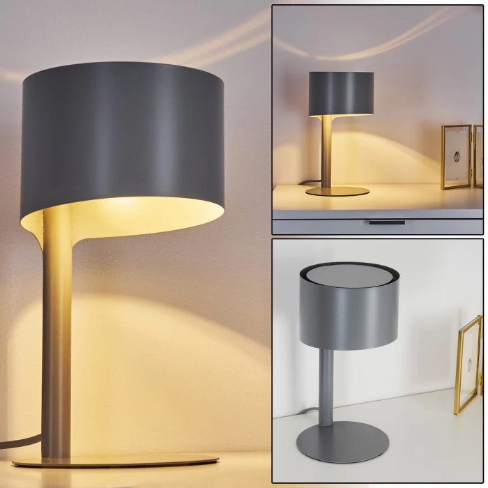 Hofstein Launceston Tischleuchte Grau, 1-flammig 3 Hofstein Launceston Tischleuchte Grau, 1-flammig