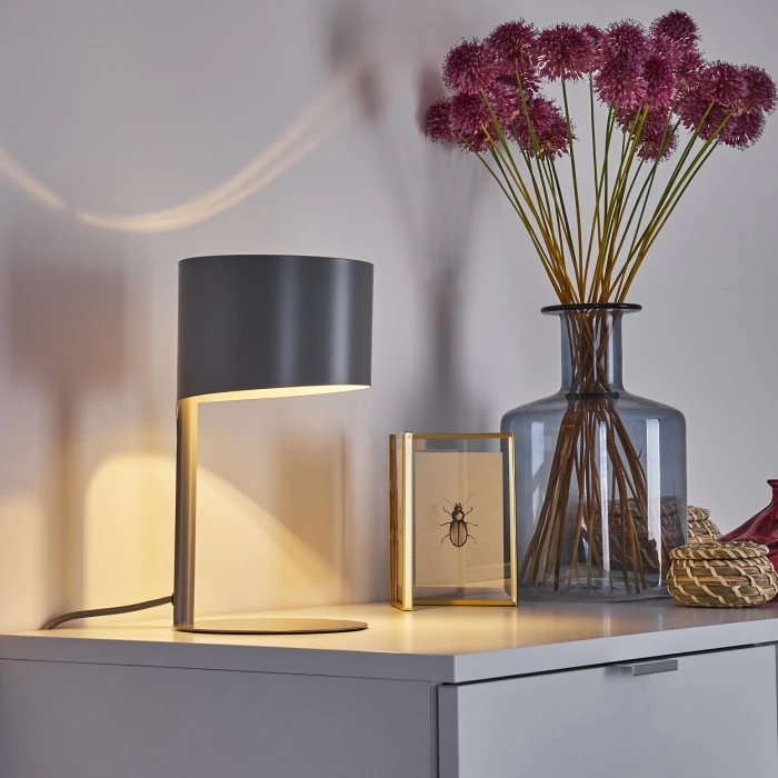 Hofstein Launceston Tischleuchte Grau, 1-flammig 10 Hofstein Launceston Tischleuchte Grau, 1-flammig – Bild 8