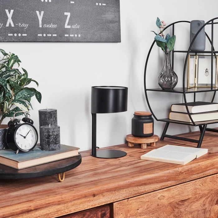 Hofstein Launceston Tischleuchte Schwarz, 1-flammig 12 Hofstein Launceston Tischleuchte Schwarz, 1-flammig – Bild 10