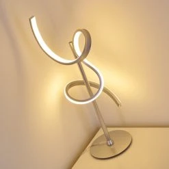 Hofstein Lavaca Tischleuchte LED Silber, 1-flammig -Günstiges Tischlampen Geschäft lavaca tischleuchte h3306796 13