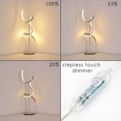 Hofstein Lavaca Tischleuchte LED Silber, 1-flammig -Günstiges Tischlampen Geschäft lavaca tischleuchte h3306796 7