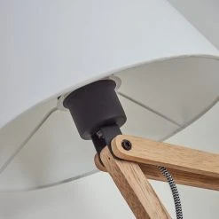 Hofstein Laveille Tischleuchte Schwarz, Naturfarben, 1-flammig -Günstiges Tischlampen Geschäft laveille tischleuchte h3451717 2