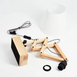 Hofstein Laveille Tischleuchte Schwarz, Naturfarben, 1-flammig -Günstiges Tischlampen Geschäft laveille tischleuchte h3451717 4