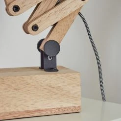 Hofstein Laveille Tischleuchte Schwarz, Naturfarben, 1-flammig -Günstiges Tischlampen Geschäft laveille tischleuchte h3451717 5