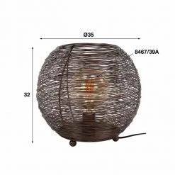 Hofstein Leeville Tischleuchte Nickel-Matt, Schwarz, 1-flammig -Günstiges Tischlampen Geschäft leeville tischleuchte h3554982 3