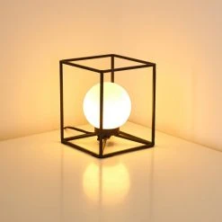 Hofstein Legano Tischleuchte Schwarz, 1-flammig -Günstiges Tischlampen Geschäft legano tischleuchte h3288085 do1 9