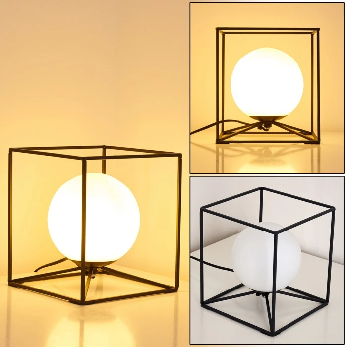 Hofstein Legano Tischleuchte Schwarz, 1-flammig 3 Hofstein Legano Tischleuchte Schwarz, 1-flammig