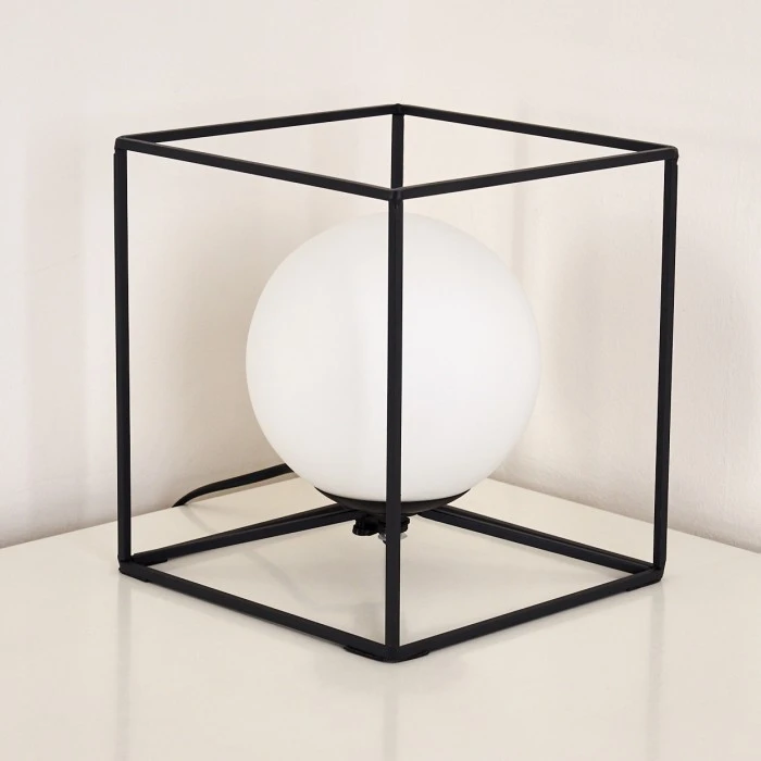 Hofstein Legano Tischleuchte Schwarz, 1-flammig 17 Hofstein Legano Tischleuchte Schwarz, 1-flammig – Bild 15