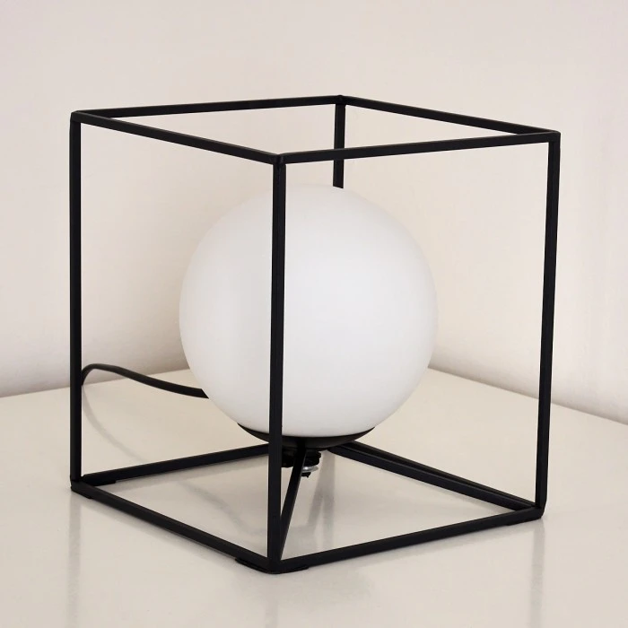 Hofstein Legano Tischleuchte Schwarz, 1-flammig 7 Hofstein Legano Tischleuchte Schwarz, 1-flammig – Bild 5