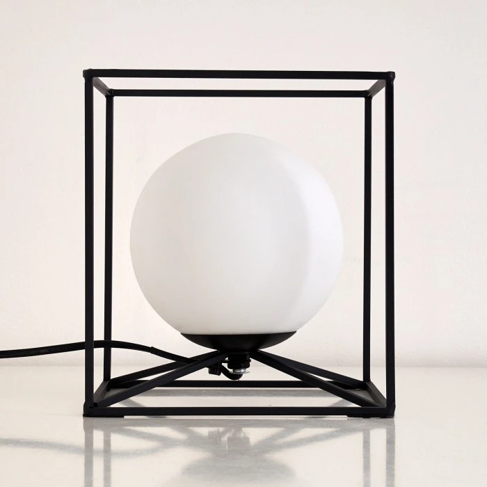 Hofstein Legano Tischleuchte Schwarz, 1-flammig 8 Hofstein Legano Tischleuchte Schwarz, 1-flammig – Bild 6