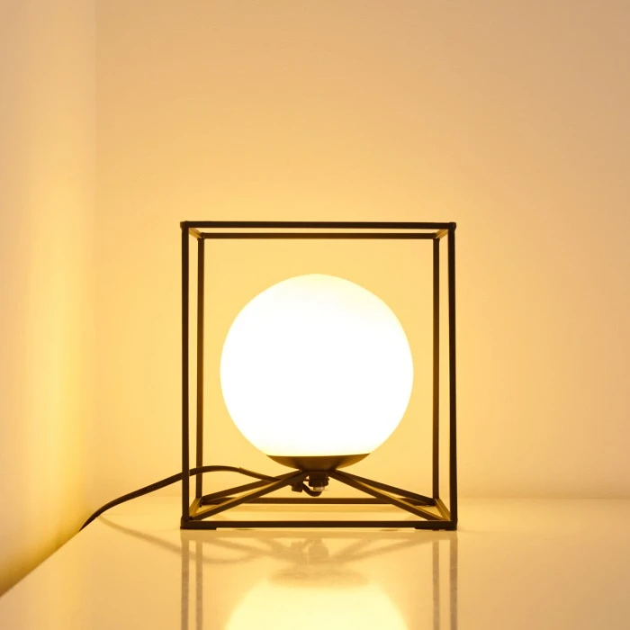 Hofstein Legano Tischleuchte Schwarz, 1-flammig 10 Hofstein Legano Tischleuchte Schwarz, 1-flammig – Bild 8