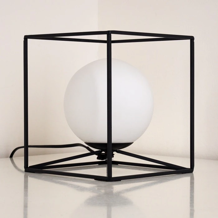 Hofstein Legano Tischleuchte Schwarz, 1-flammig 11 Hofstein Legano Tischleuchte Schwarz, 1-flammig – Bild 9