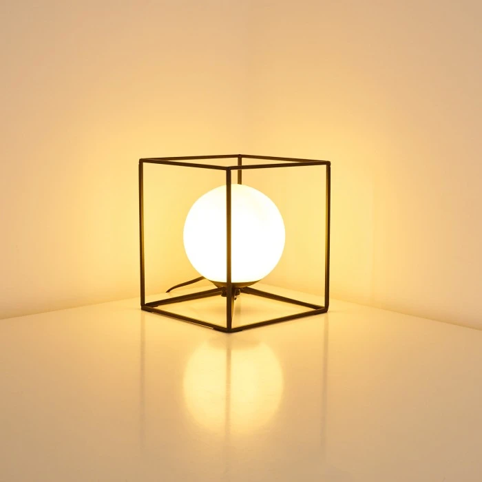 Hofstein Legano Tischleuchte Schwarz, 1-flammig 12 Hofstein Legano Tischleuchte Schwarz, 1-flammig – Bild 10