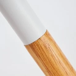 Hofstein Leirado Tischleuchte Wei&szlig;, Holz dunkel, 1-flammig -Günstiges Tischlampen Geschäft leirado tischleuchte h3398456 5