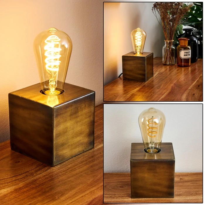 Hofstein Lemele Tischleuchte Bronze, 1-flammig 3 Hofstein Lemele Tischleuchte Bronze, 1-flammig