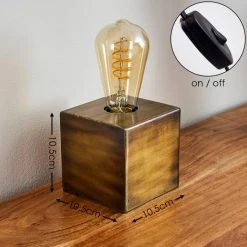 Hofstein Lemele Tischleuchte Bronze, 1-flammig 16 Hofstein Lemele Tischleuchte Bronze, 1-flammig -Günstiges Tischlampen Geschäft lemele tischleuchte h3376195 1