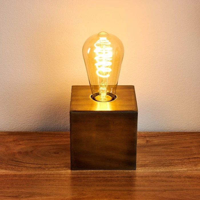 Hofstein Lemele Tischleuchte Bronze, 1-flammig 6 Hofstein Lemele Tischleuchte Bronze, 1-flammig – Bild 4