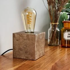 Hofstein Lemele Tischleuchte Nickel-Matt, 1-flammig -Günstiges Tischlampen Geschäft lemele tischleuchte h3376218 4