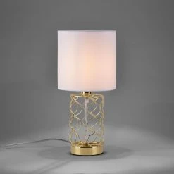 Leuchten Direkt DEVA Tischleuchte Gold, 1-flammig