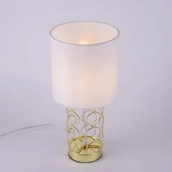 Leuchten Direkt DEVA Tischleuchte Gold, 1-flammig -Günstiges Tischlampen Geschäft leuchten direkt deva tischleuchte 14615 12 6