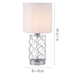 Leuchten Direkt DEVA Tischleuchte Stahl gebürstet, 1-flammig -Günstiges Tischlampen Geschäft leuchten direkt deva tischleuchte 14615 55 3