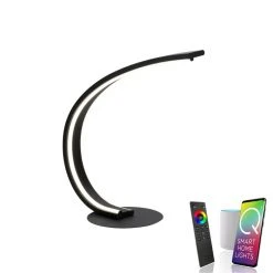 Leuchten Direkt Q-VITO Tischleuchte LED Anthrazit, 1-flammig, Fernbedienung