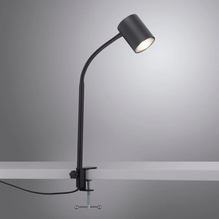 Leuchten Direkt TARIK Klemmleuchte Anthrazit, 1-flammig 3 Leuchten Direkt TARIK Klemmleuchte Anthrazit, 1-flammig