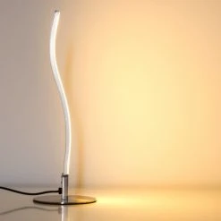 Leuchten Direkt Wave Tischleuchte LED Edelstahl, 1-flammig