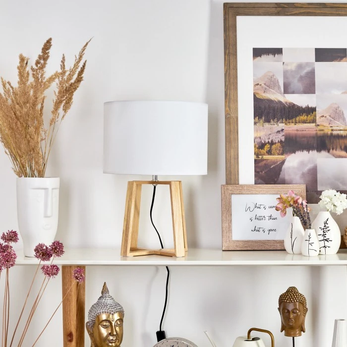 Hofstein Leukerbad Tischleuchte Naturfarben, 1-flammig 14 Hofstein Leukerbad Tischleuchte Naturfarben, 1-flammig – Bild 12