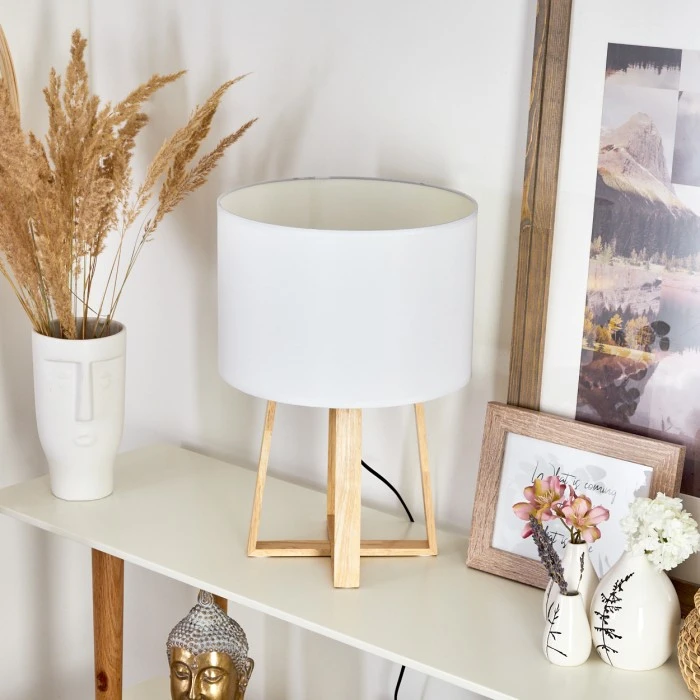 Hofstein Leukerbad Tischleuchte Naturfarben, 1-flammig 12 Hofstein Leukerbad Tischleuchte Naturfarben, 1-flammig – Bild 10