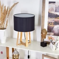 Hofstein Leukerbad Tischleuchte Naturfarben, 1-flammig -Günstiges Tischlampen Geschäft leukerbad tischleuchte h3548622 11