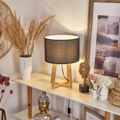 Hofstein Leukerbad Tischleuchte Naturfarben, 1-flammig -Günstiges Tischlampen Geschäft leukerbad tischleuchte h3548622 6