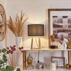 Hofstein Leukerbad Tischleuchte Naturfarben, 1-flammig -Günstiges Tischlampen Geschäft leukerbad tischleuchte h3548622 8