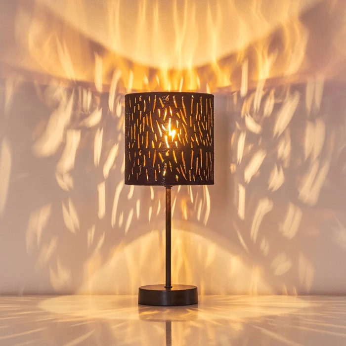 Hofstein Liared Tischleuchte Schwarz, 1-flammig 9 Hofstein Liared Tischleuchte Schwarz, 1-flammig – Bild 7
